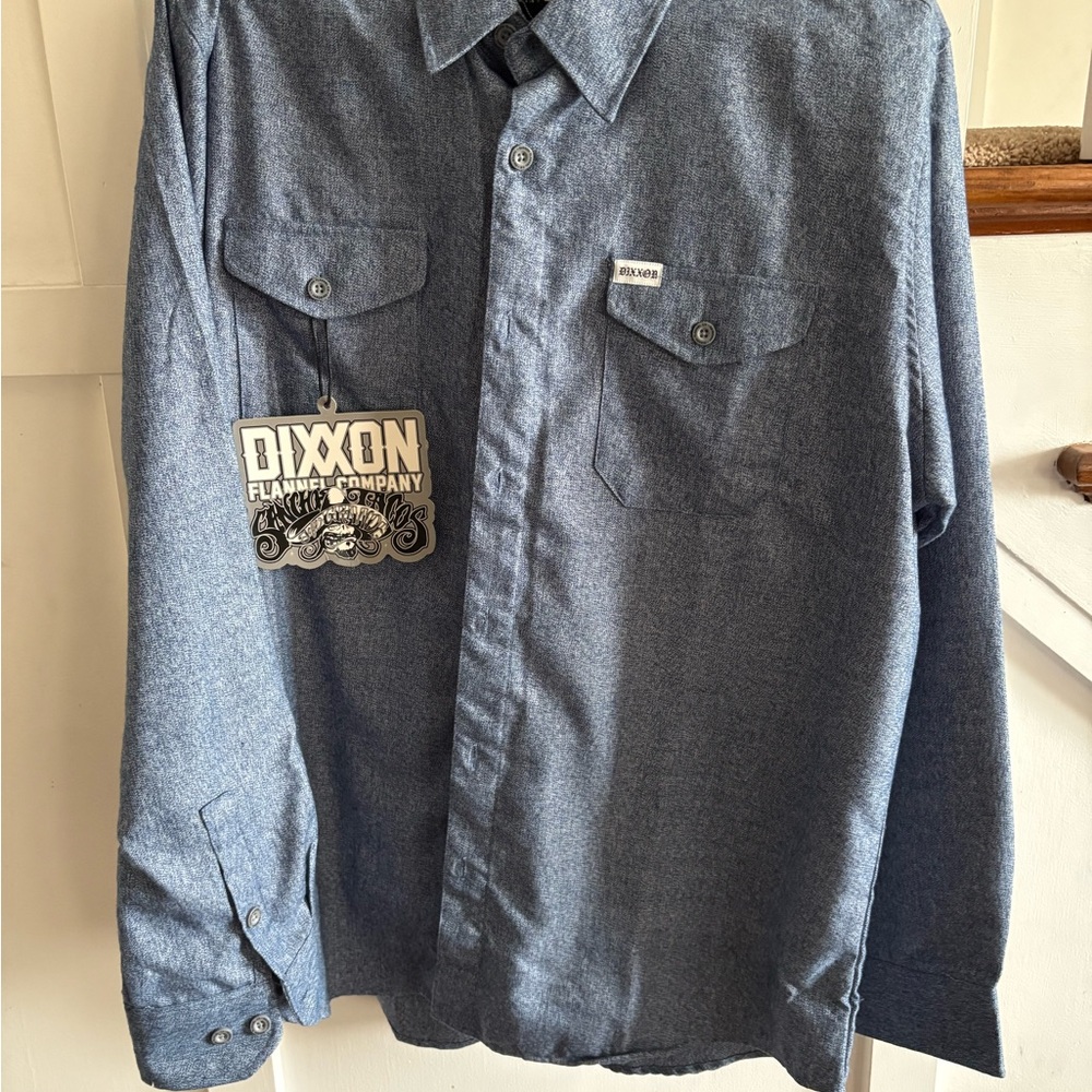 DIXXON Blue Casual Button Down Shirt